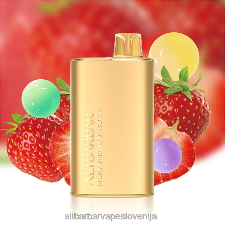 Alibarbar Flavours List - Alibarbar Rich 8000 vape za enkratno uporabo 68N0012 jagoda hubba bubba