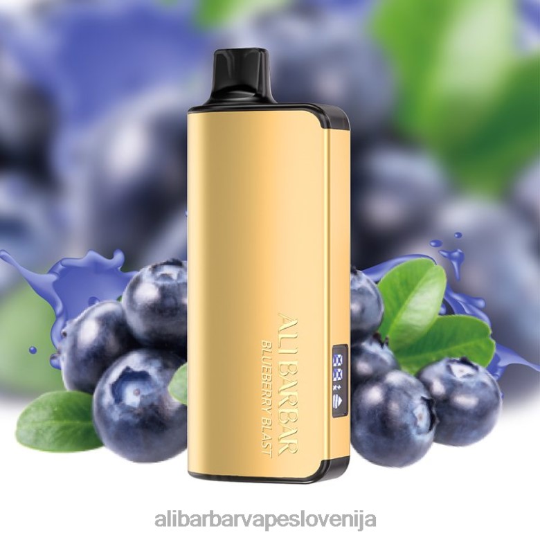 Alibarbar Vape Review - Alibarbar Ingot 20000 vape za enkratno uporabo 68N0031 borovničev blast