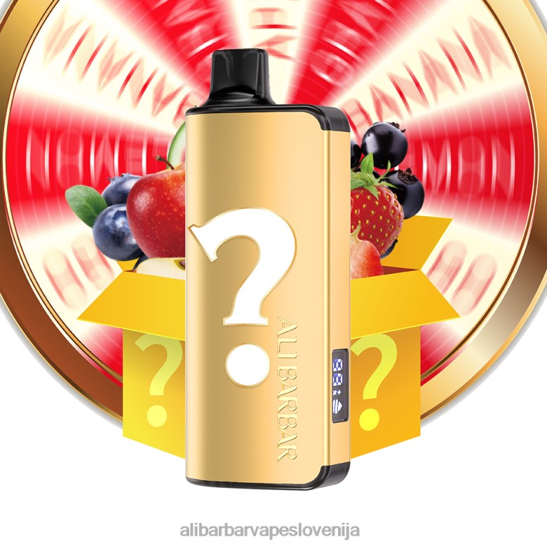 Alibarbar Nicotine Vape - Alibarbar Ingot 9000 vape za enkratno uporabo 68N0019 okusna ruleta