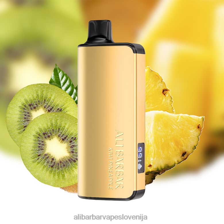 Alibarbar Vape - Alibarbar Ingot 9000 vape za enkratno uporabo 68N0021 kivi ananas
