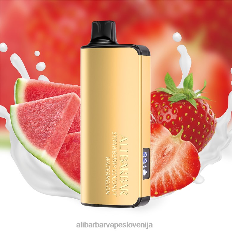 Alibarbar Vape Price - Alibarbar Ingot 9000 vape za enkratno uporabo 68N0024 jagoda kokos lubenica