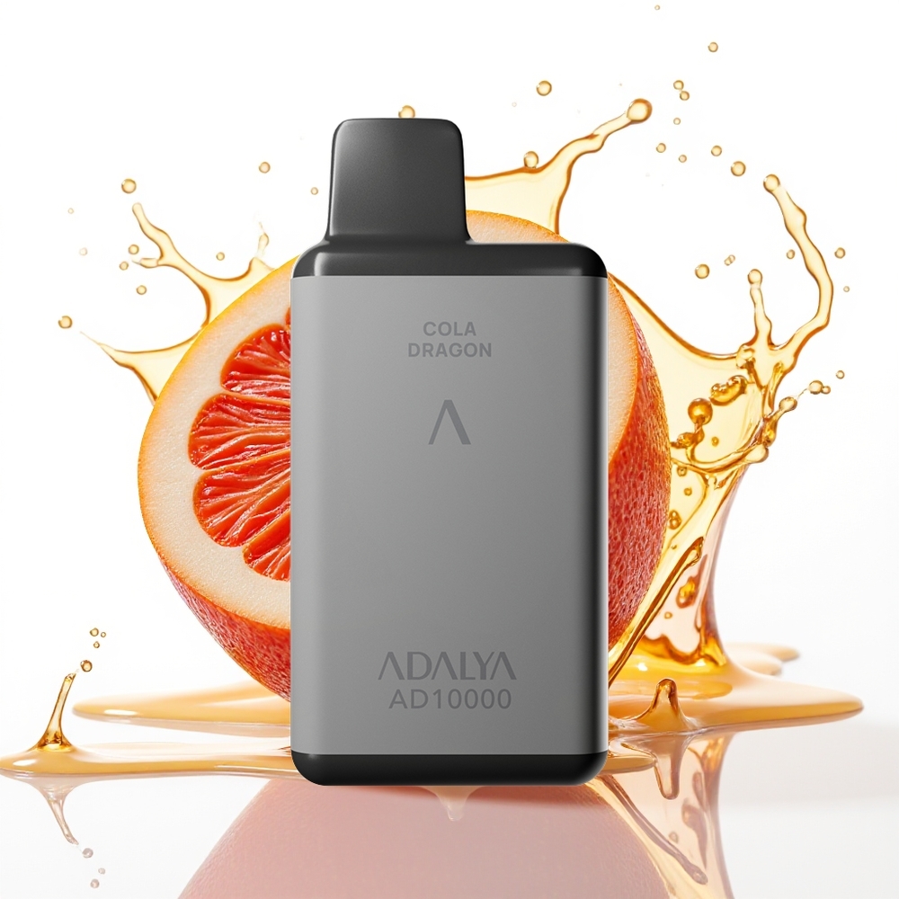 Adalya AD 10000 Puffs Enkratna Vape Kola Zmaj Svetlo Modra in Kovinska