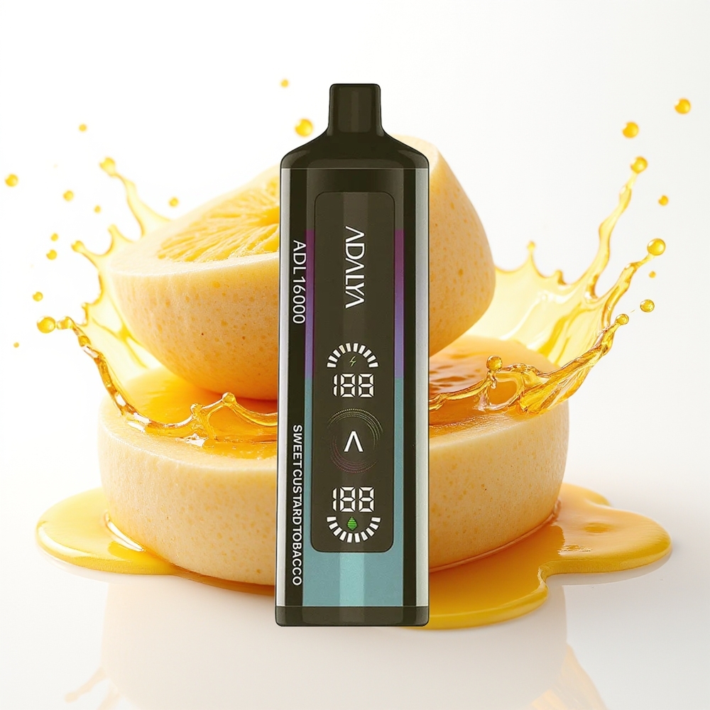 Adalya ADL 16000 PRO Smart Mesh Coil USB-C Enkratni Vape Sladka Krema Tobak