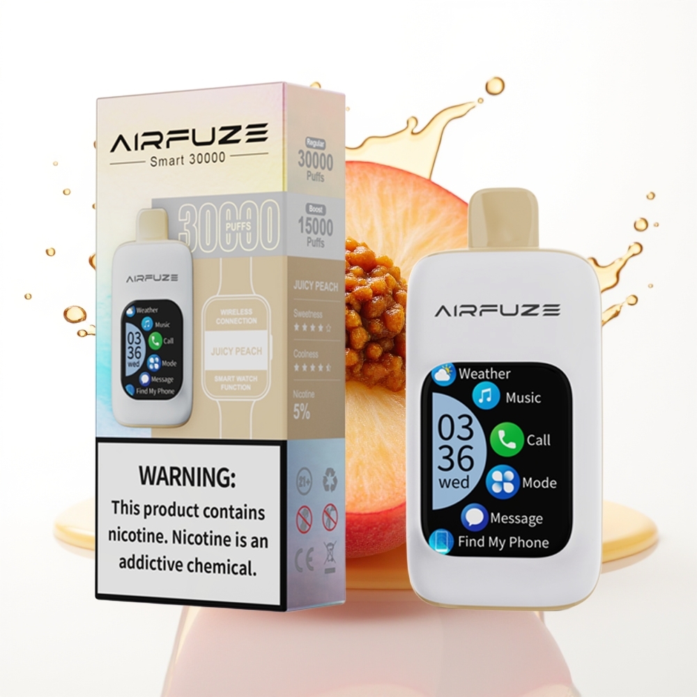 AirFuze Smart 30000 Puff Enkratni Vape Sočna Breskeva 5% 900mAh