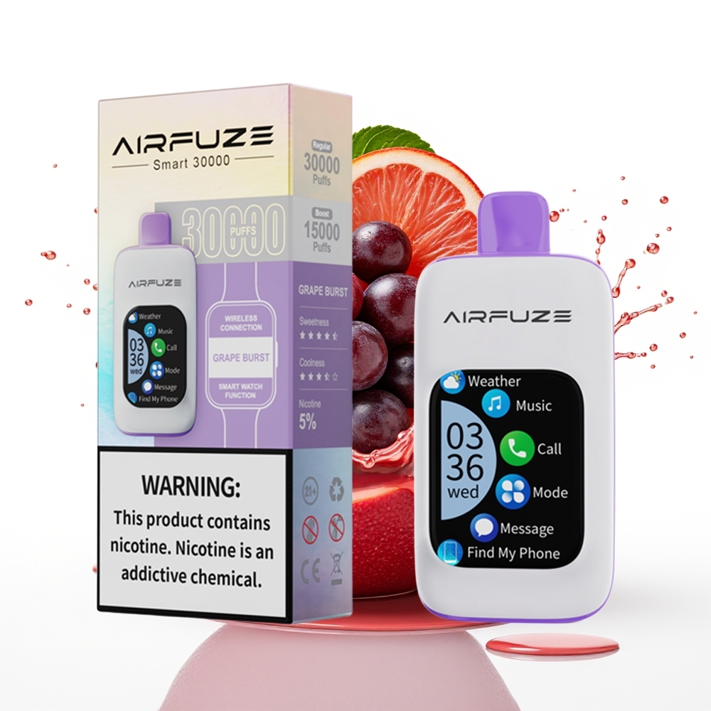 AirFuze Smart 30000 Puffs Enkratni Vape Grozdovi Pok 5% 900mAh