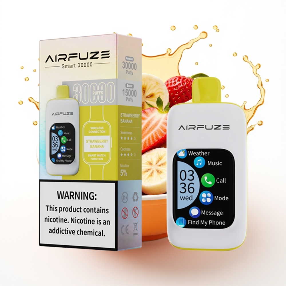 AirFuze Smart 30000 Puffs Enkratni Vape Jagoda Banana Tipka-C 900mAh