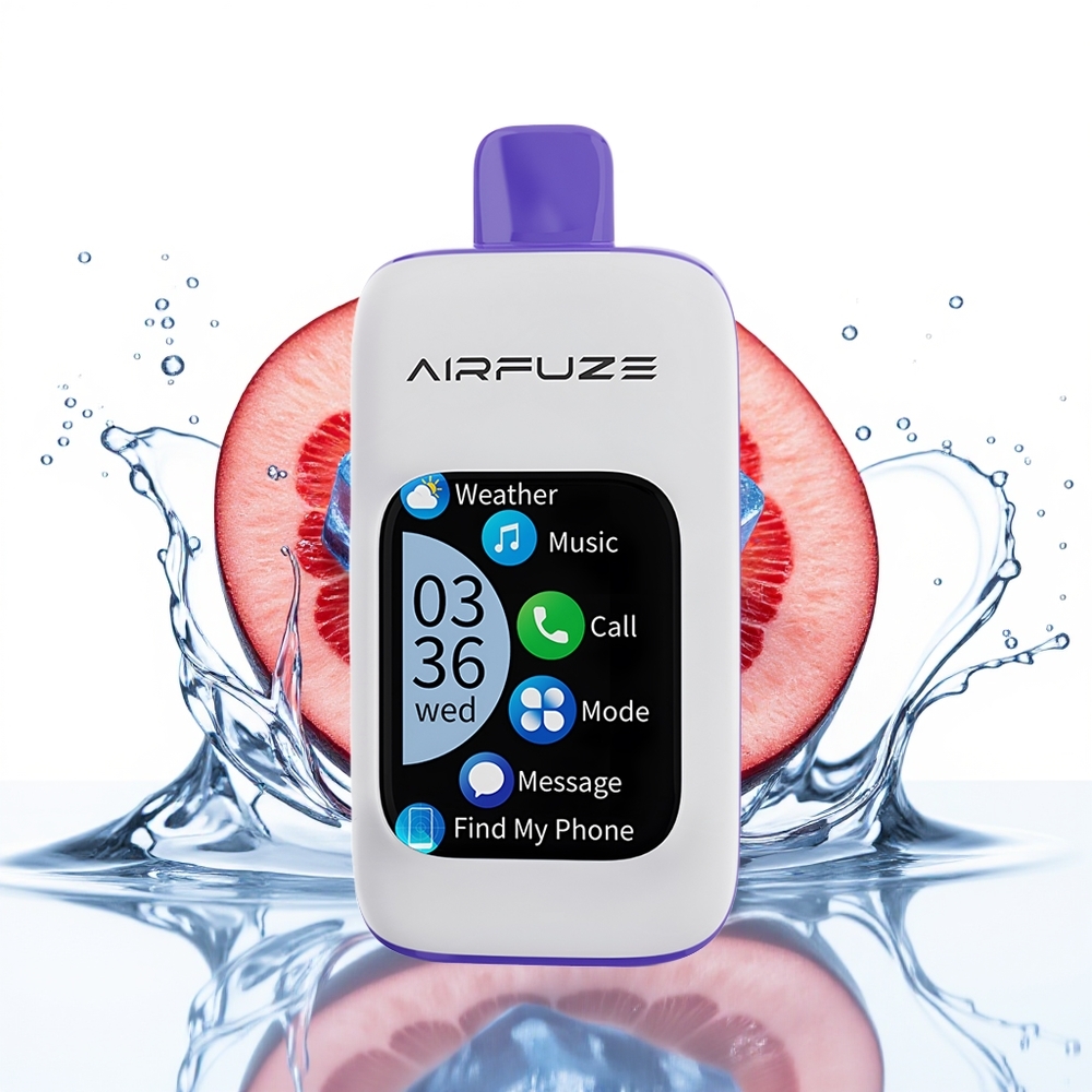 AirFuze Smart 30000 Puffs Tipkovni Zaslon 900mAh Modra Malina Led Enkratni Vape