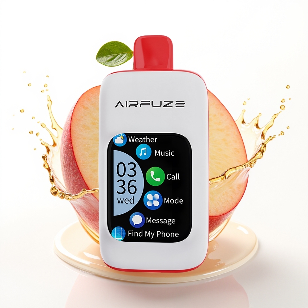 AirFuze Smart 30000 Puffs Trojno Jabolko Enkratna Vape z 900mAh in Type-C