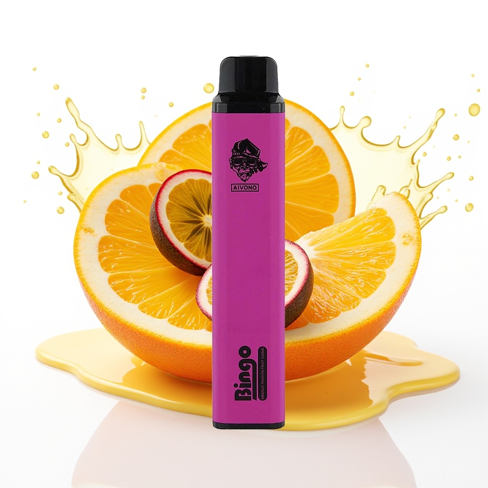 Aivono Aim Bingo 4000 Puffs 10mL 1000mAh Oranžna Pasijonka Guava
