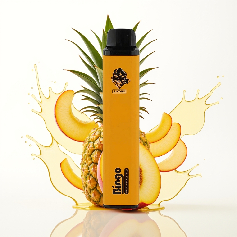 Aivono Aim Bingo 4000 Pufov Polnjenljiva Vape Wango Ananas Breskev 10mL 1000mAh