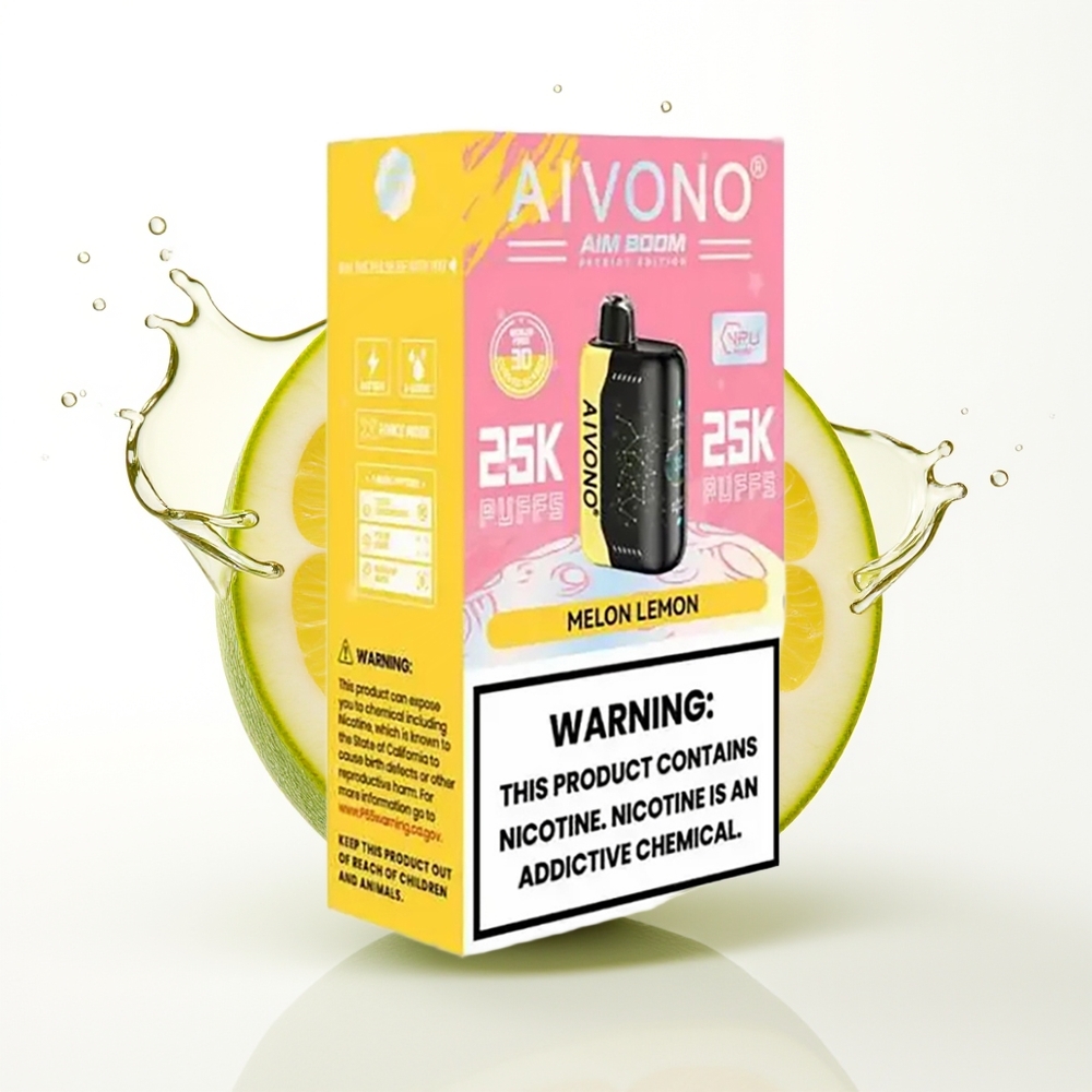 Aivono Aim Boom 25000 Puffs 28ml 650mAh Melon Limona Enkratni Vape