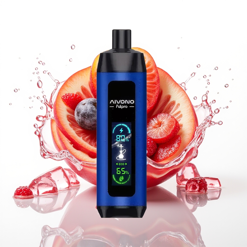 Aivono Aim Fatpro 22000 Puffs 28ml 0,6 ohm Jagoda Led Enkratni Vape