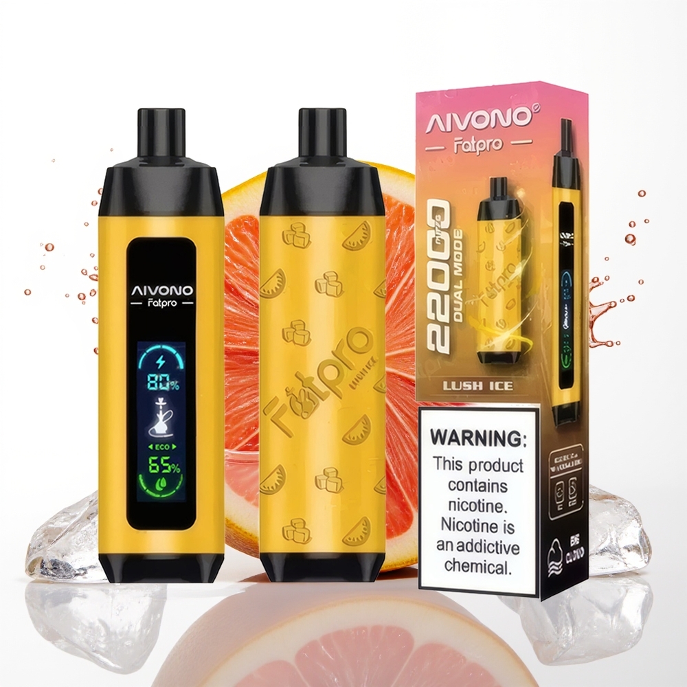 Aivono Aim Fatpro 22000 Puffs 28ml Poleden Led Sladoled Enkratni Vape