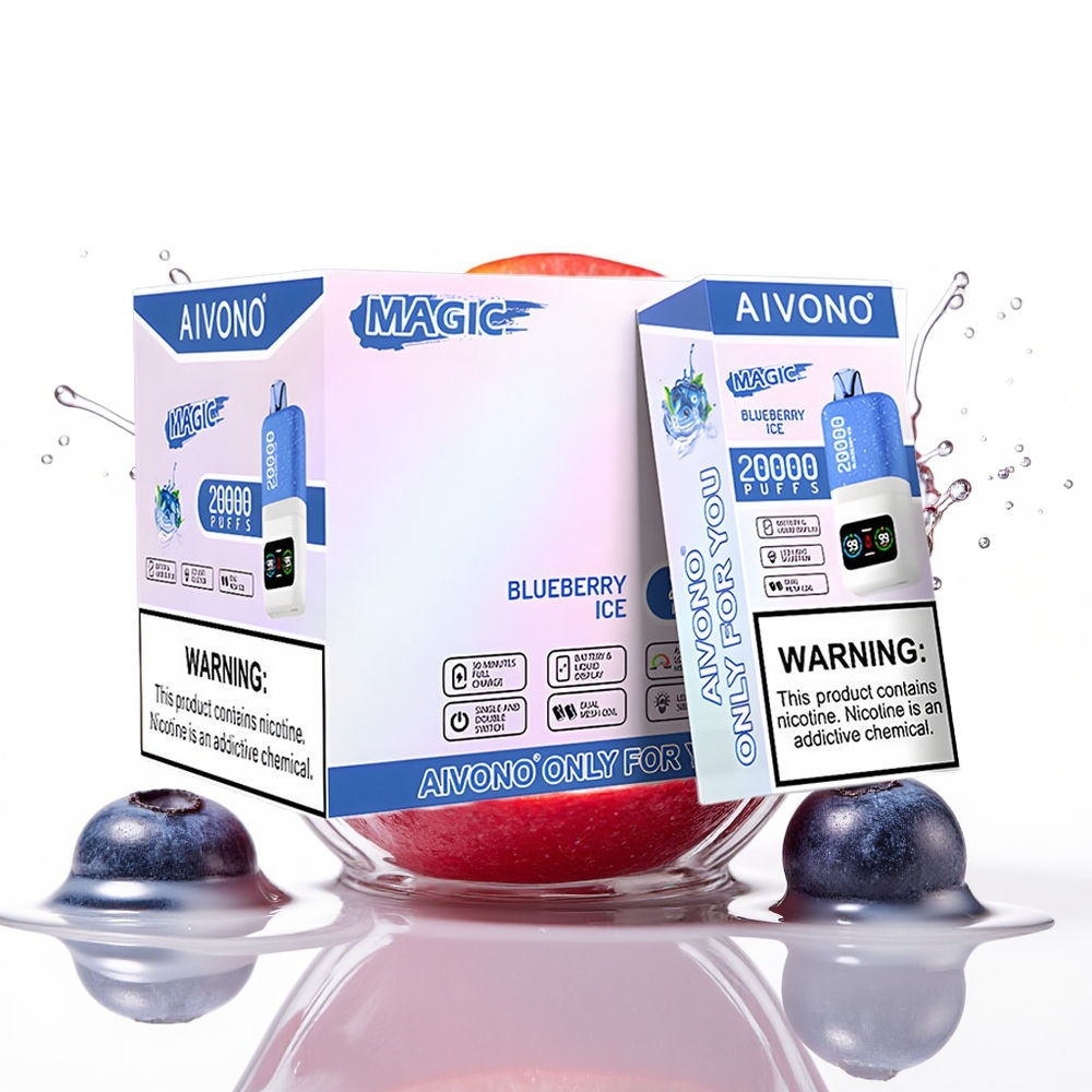 Aivono Aim Magic 20000 Puffov Dual Mesh Borovnica Led Enkratni Vape