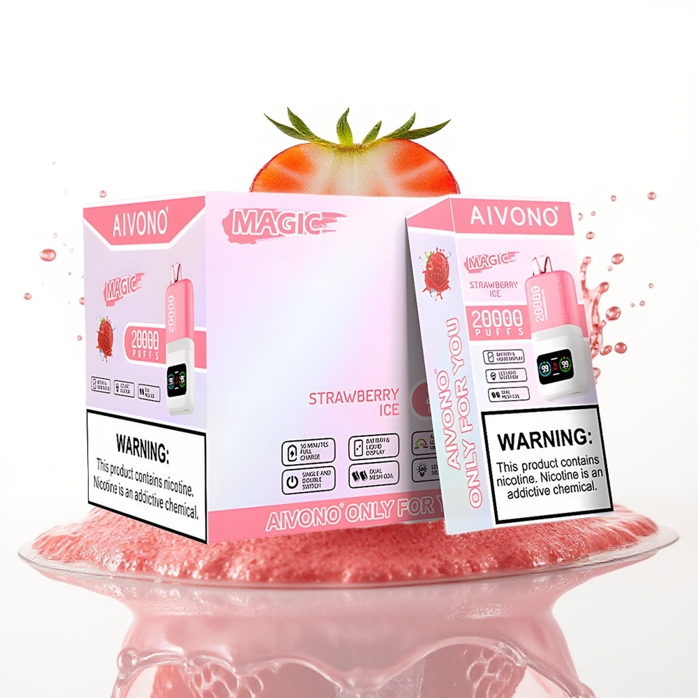 Aivono Aim Magic 20000 Puffs Dual Mesh Jagoda Led Enkratni Vape