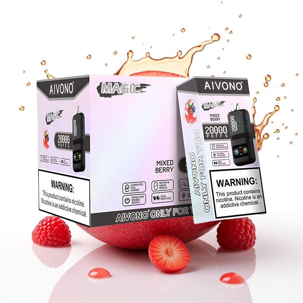 Aivono Aim Magic 20000 Puffs Dual Mesh Mešane Jagode Enkratni Vape