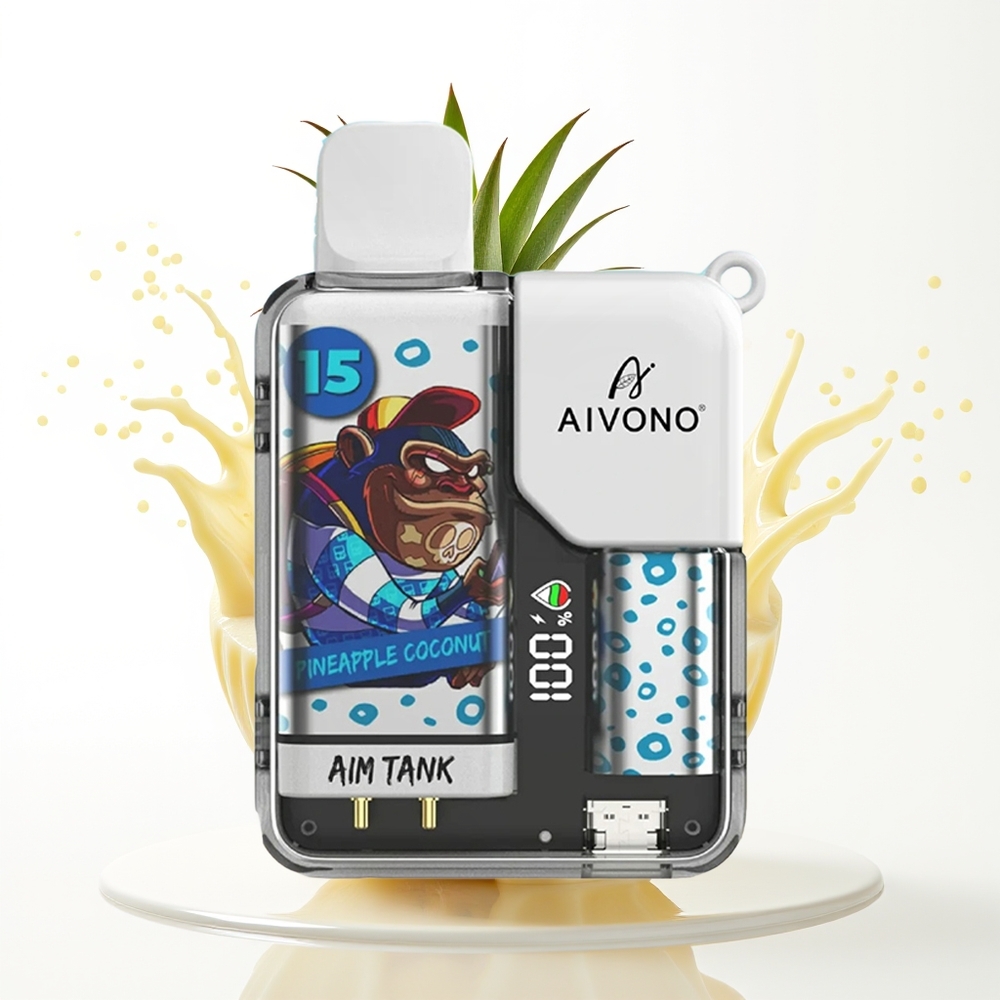 Aivono Aim Tank 9500 Puffs 18ml Ananas Kokos Enkratni Vape