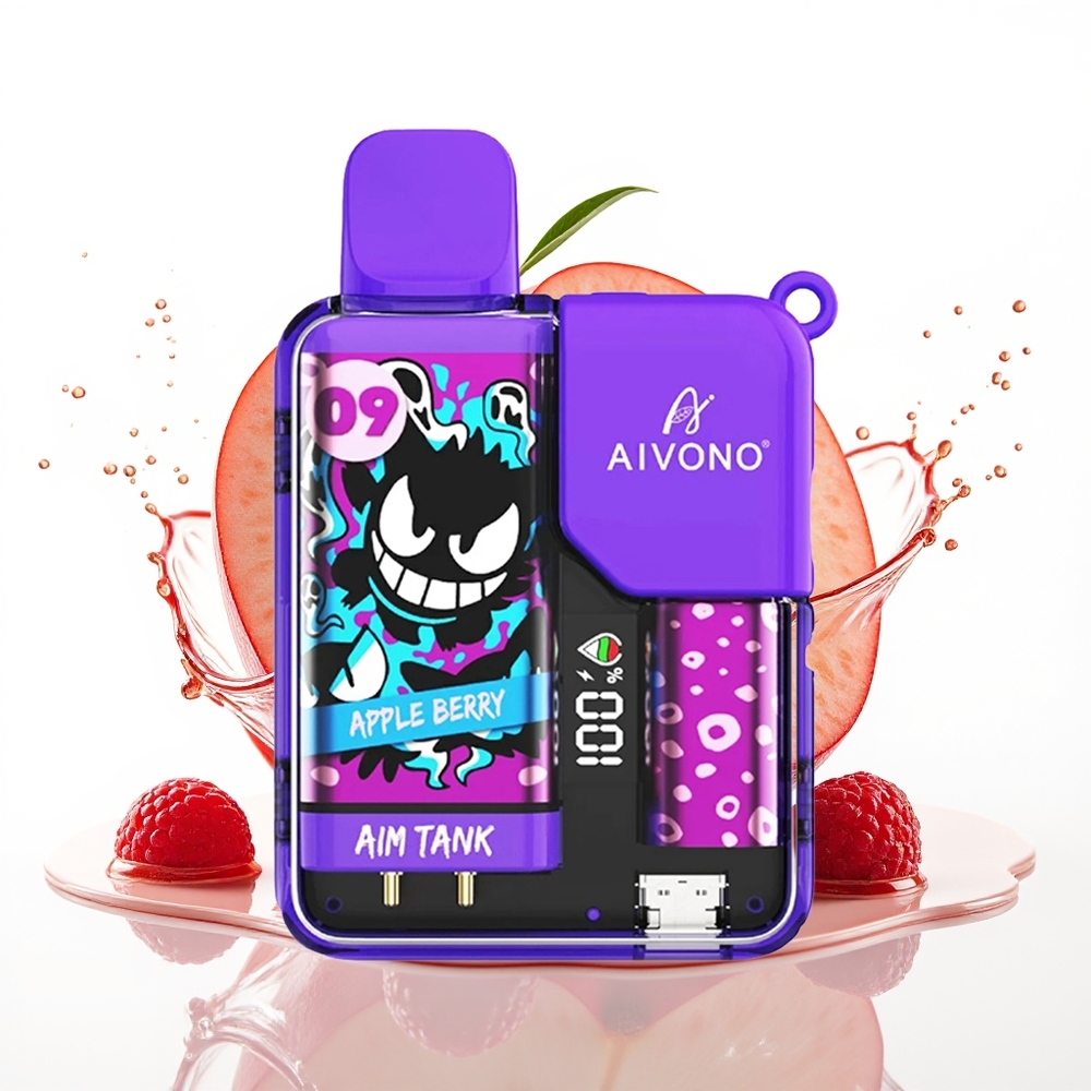 Aivono Aim Tank 9500 Puffs 18ml Jabolko Jagoda