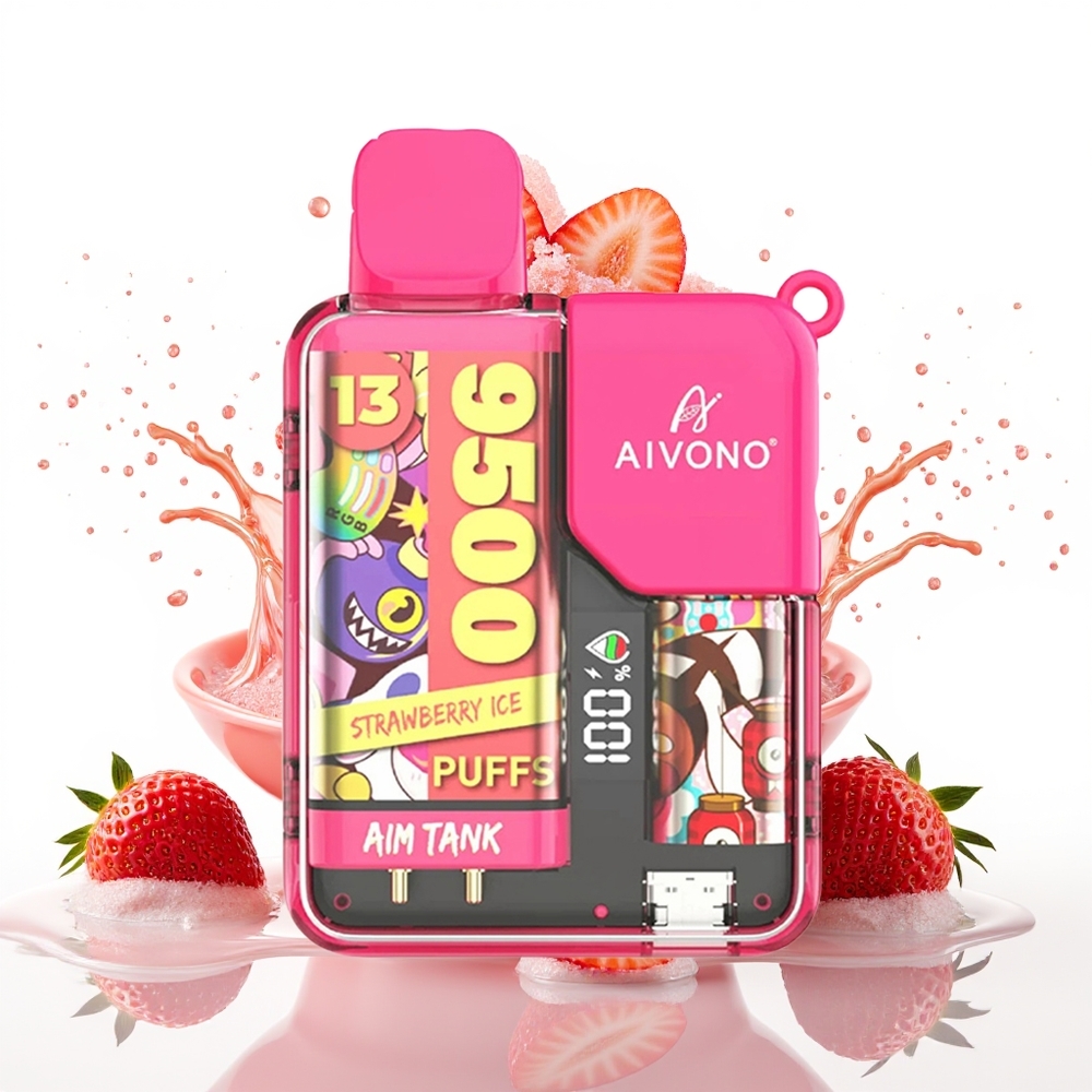 Aivono Aim Tank 9500 Puffs 18ml Jagoda Led Enkratni Vape