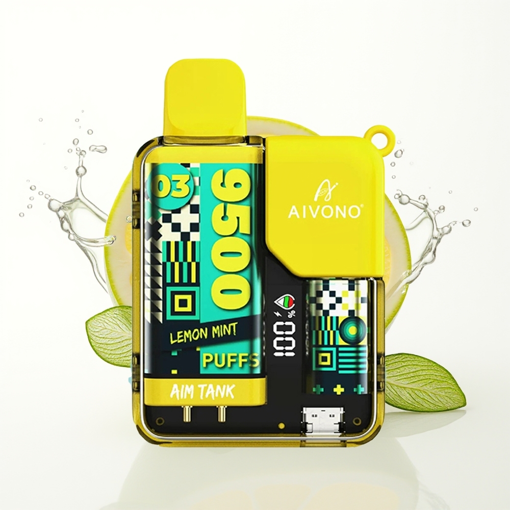 Aivono Aim Tank 9500 Pufi 18ml LCD Limeta Meta Slovenija