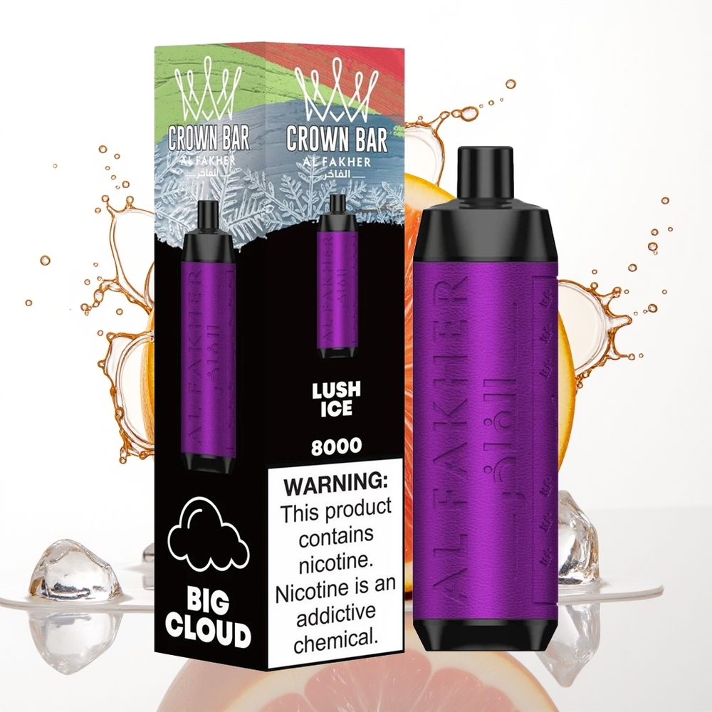Al Fakher Crown Bar 8000 Crystal Dih-Aktiviran Ledeni Lush