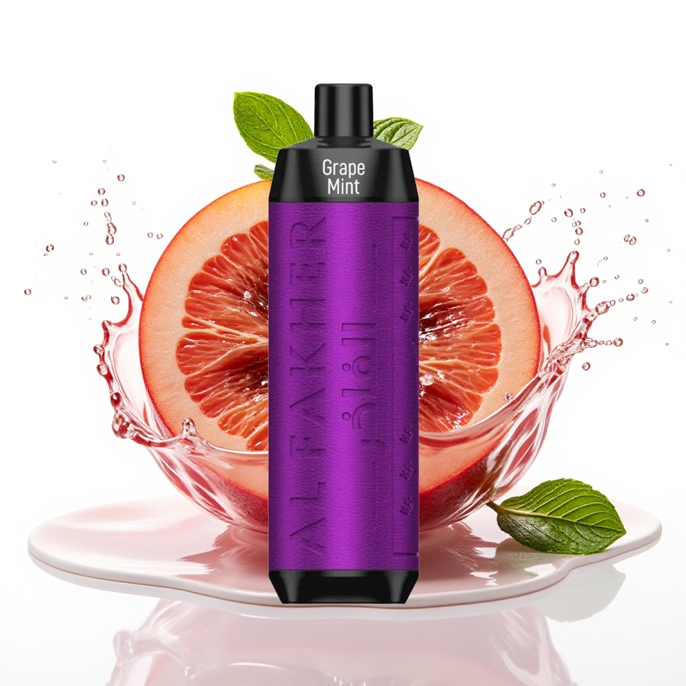 Al Fakher Crown Bar 8000 Crystal Enkratna Vape Grozdje Meta 18ml 8000 Puffs