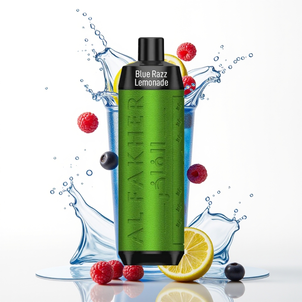 Al Fakher Crown Bar 8000 Crystal Enkratni Vape Modri Malin Limonada 18ml 8000 Puffov