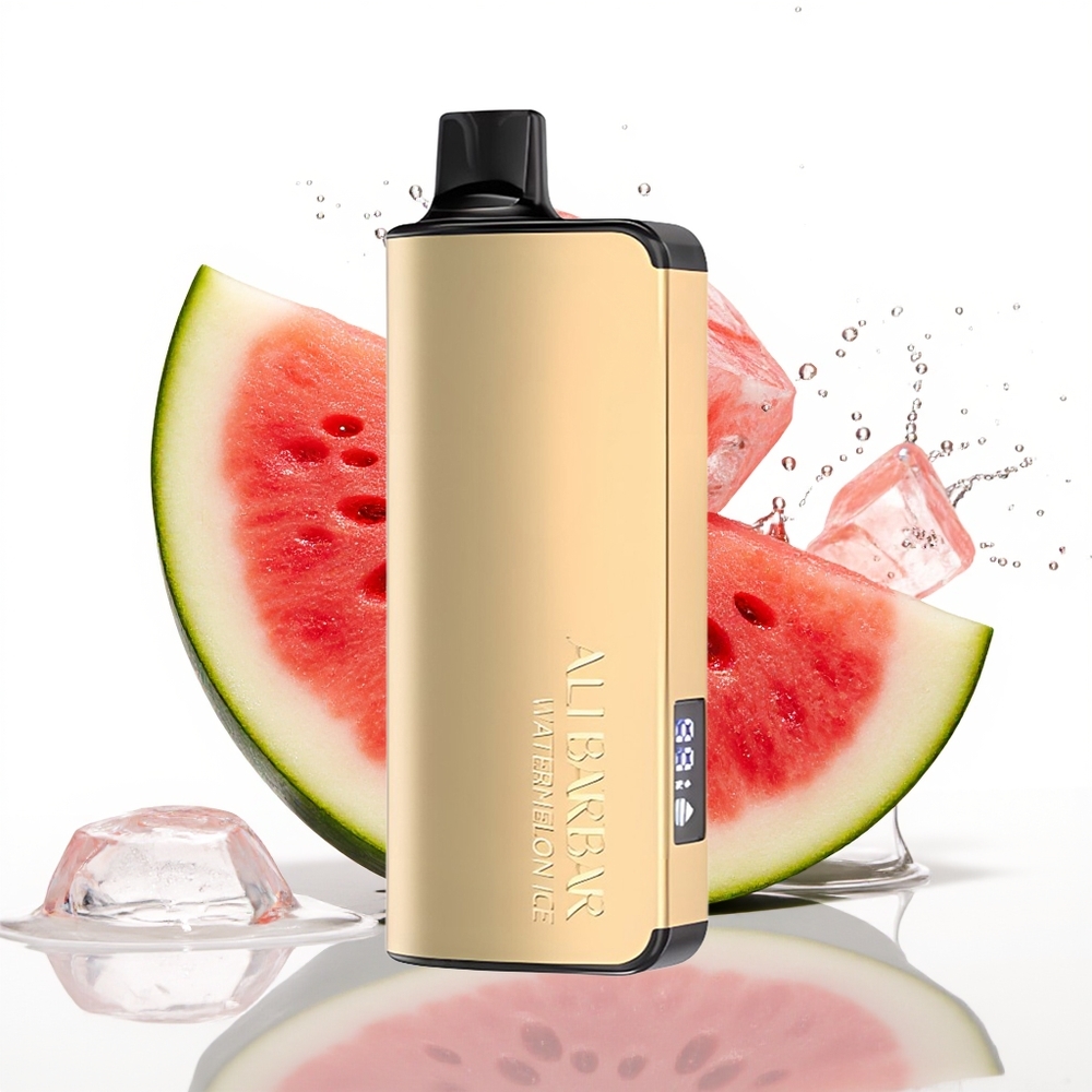 Alibarbar Ingot 9000 Puffs 22ml 2350mah Enkratni Vape Lubenica Led