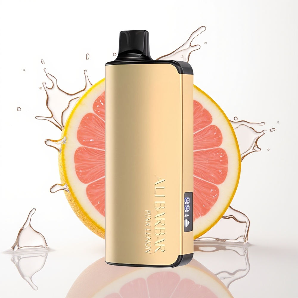 Alibarbar Ingot 9000 Puffs 2350mAh LED Roza Limona