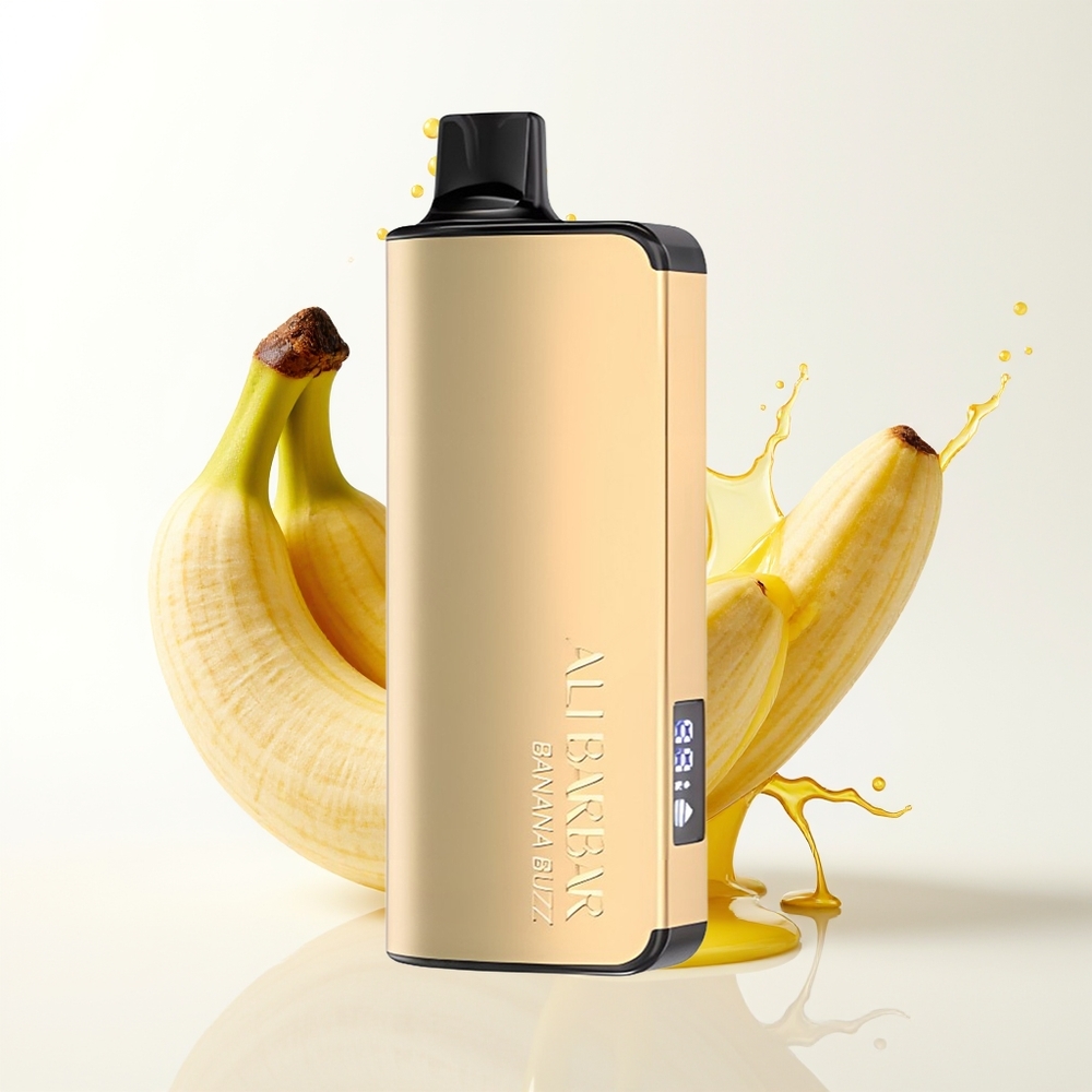 Alibarbar Ingot 9000 Puffs 2350mah 22ml Enkratna Vape Bananin Buzz