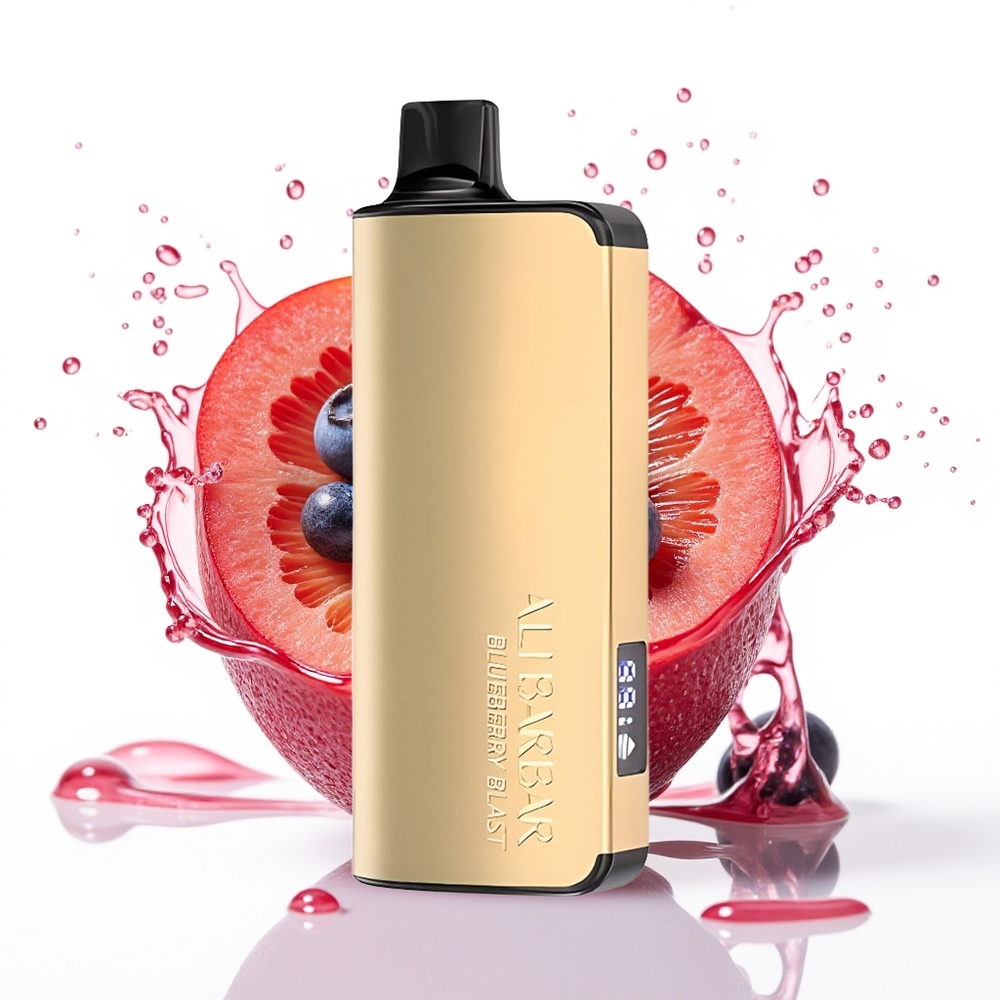 Alibarbar Ingot 9000 Puffs 2350mah LED Borovnični Eksplozija