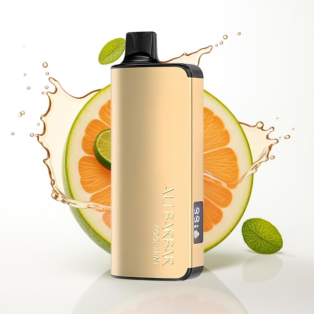 Alibarbar Ingot 9000 Puffs 2350mah LED Hladna Meta Enkratni Vape