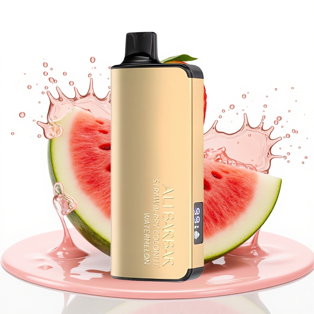 Alibarbar Ingot 9000 Puffs 2350mah LED Jagoda Kokos Lubenica