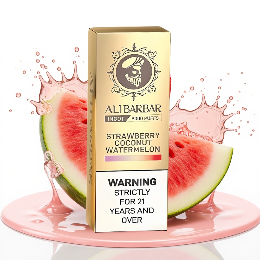Alibarbar Ingot 9000 Puffs 2350mah LED Jagoda Kokos Lubenica