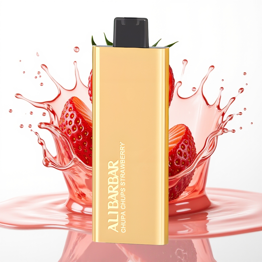 Alibarbar Pandora 7000 Puffs 17 ml Enkratni Vape Jagoda Chupa Chups