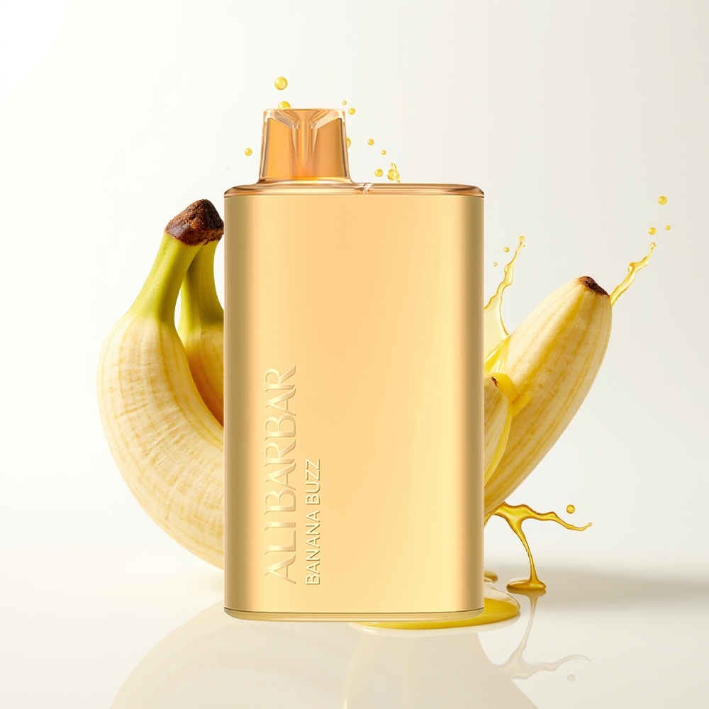 Alibarbar Rich 8000 Puffs 20ml Bananovo Bzz Enkratna Vape