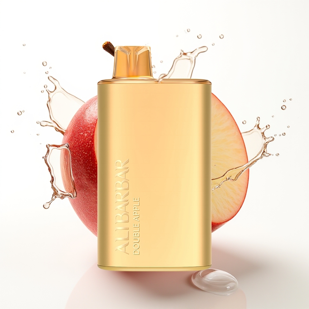 Alibarbar Rich 8000 Puffs Enkratni Vape Dvojno Jabolko 20ml 2000mAh