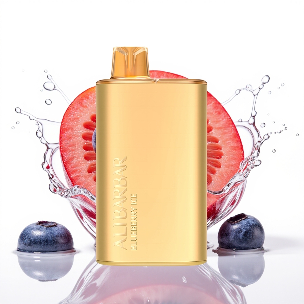 Alibarbar Rich 8000 Pufs Enkratna Vape Borovnica Led 20ml 2000mAh