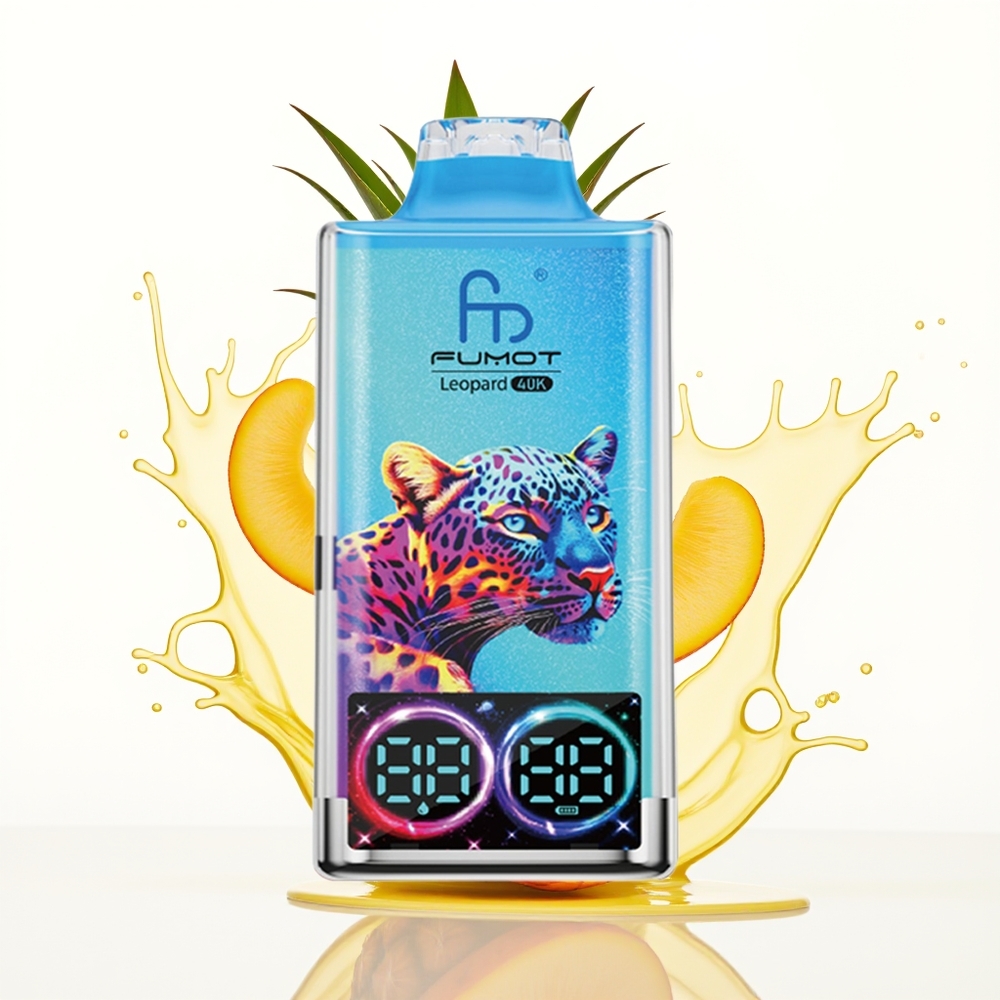 Fumot Leopard 40K Puffs 5% 700mAh Enkratna Vape Breskva Mango Ananas