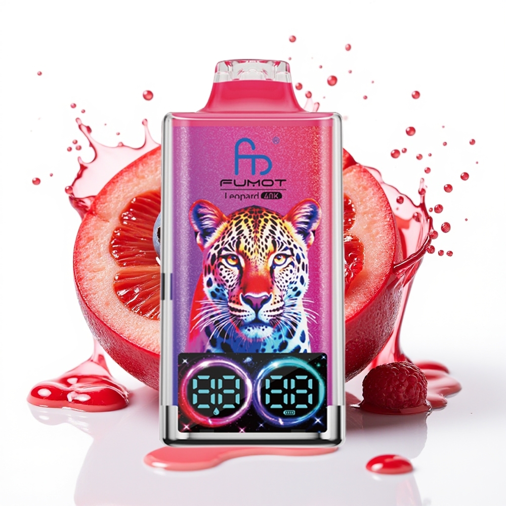Fumot Leopard 40K Puffs 5% Nicotine Dual Mesh Borovnica Češnja Enkratni Vape