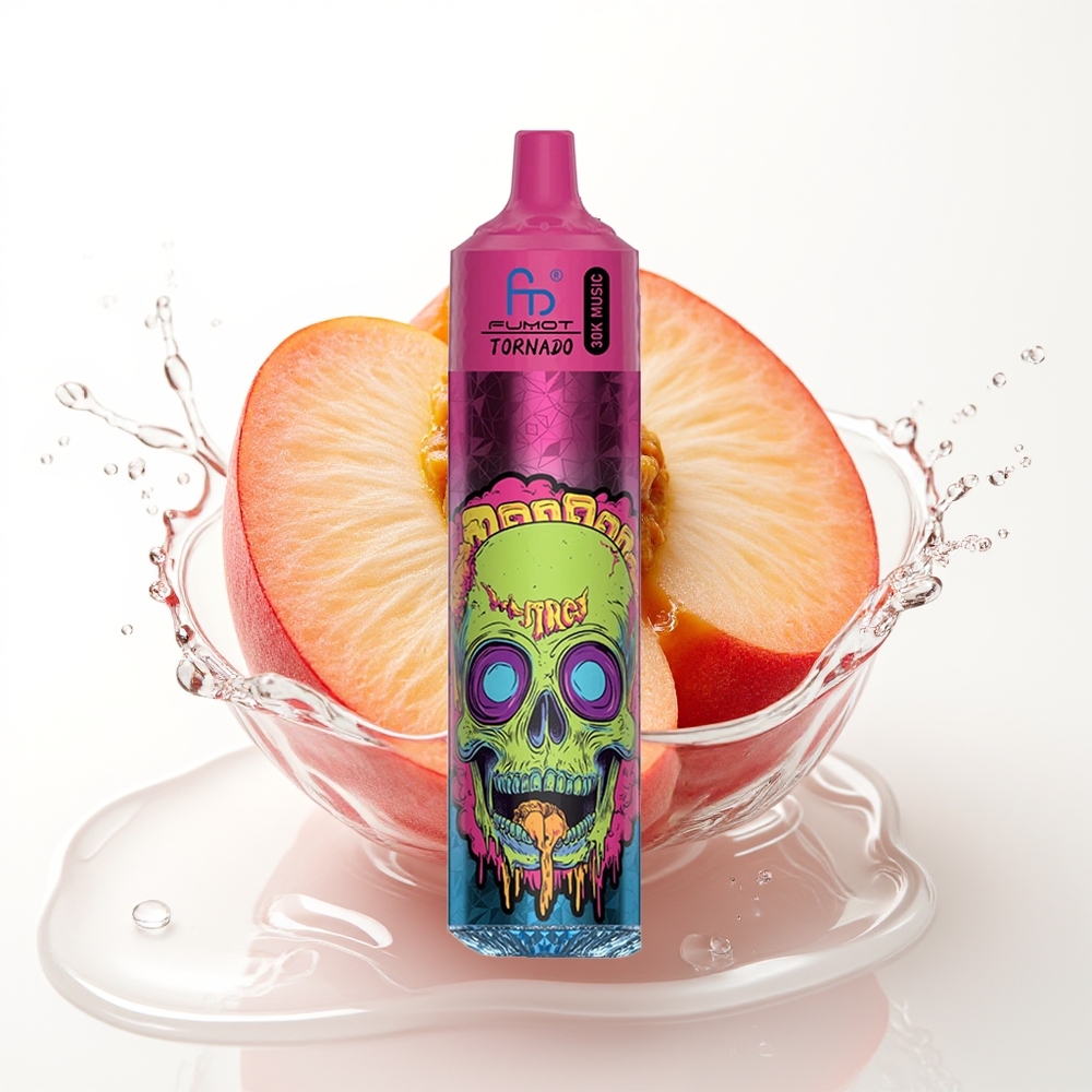 Fumot RandM Tornado 30000 Pihalj 30mL 5% Breskev Led