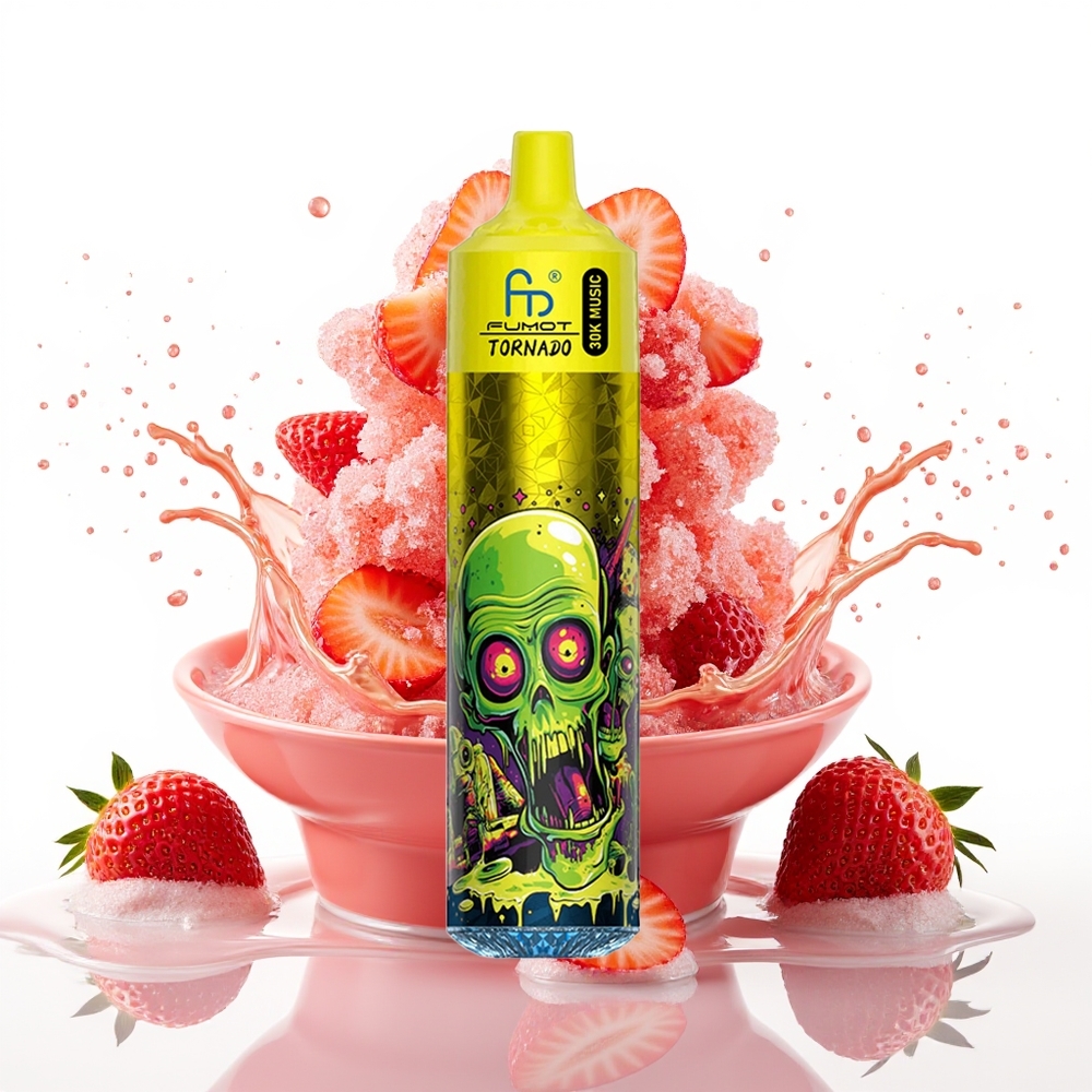 Fumot RandM Tornado 30000 Puffov 30mL Jagodni Led Enkratni Vape