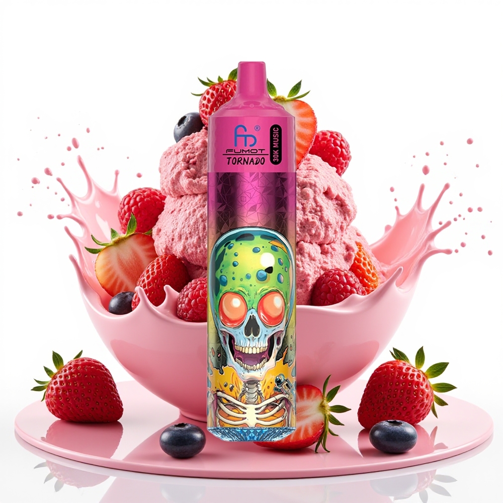 Fumot RandM Tornado 30000 Puffs 30mL 5% Borovnica Jagoda Malina Sladoled