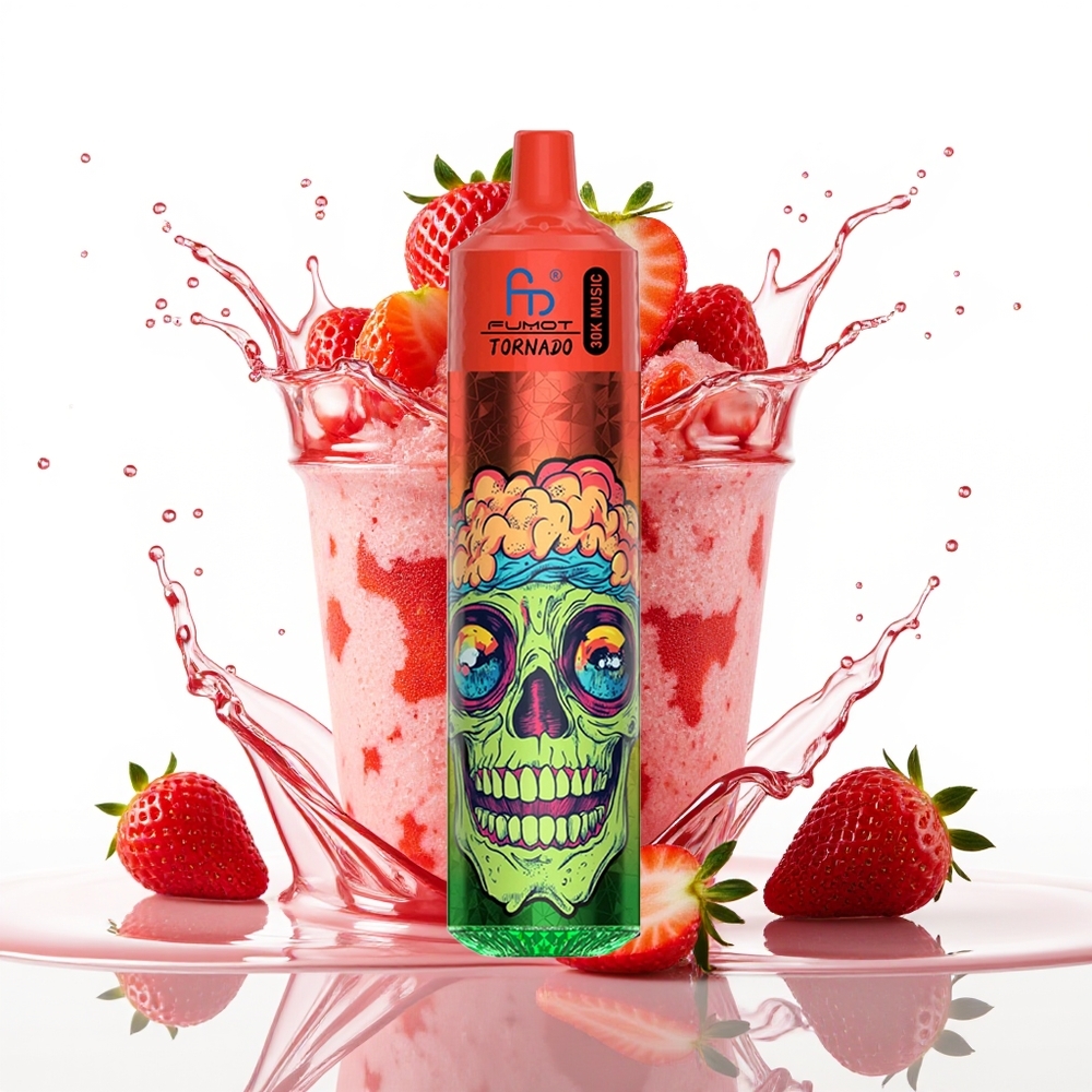 Fumot RandM Tornado 30000 Puffs 30mL 5% Slovenija Jagoda Berry Led Enkratni Vape