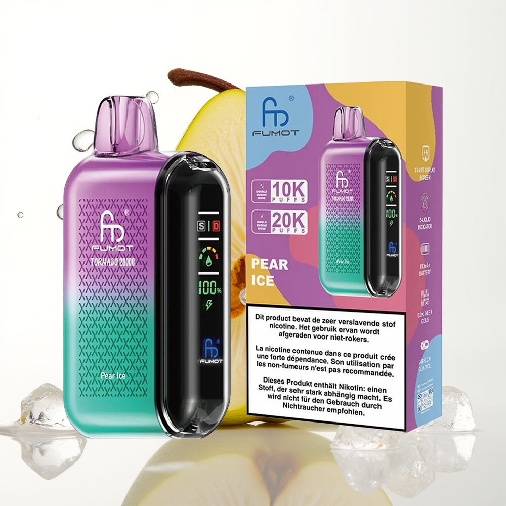 Fumot Tornado 20000 Pih Dual Mesh Coil Hladna Hruška Led