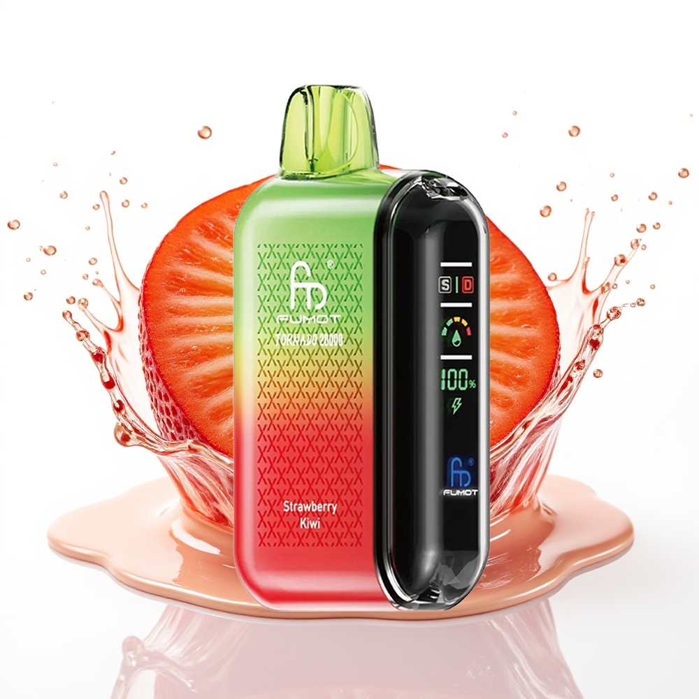 Fumot Tornado 20000 Puffs Dual Mesh Coil Smart Display Jagoda Kivi
