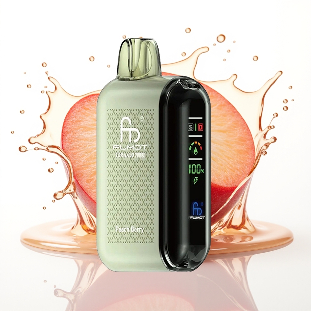 Fumot Tornado 20000 Puffs Dual Mesh Peach Berry 20ml