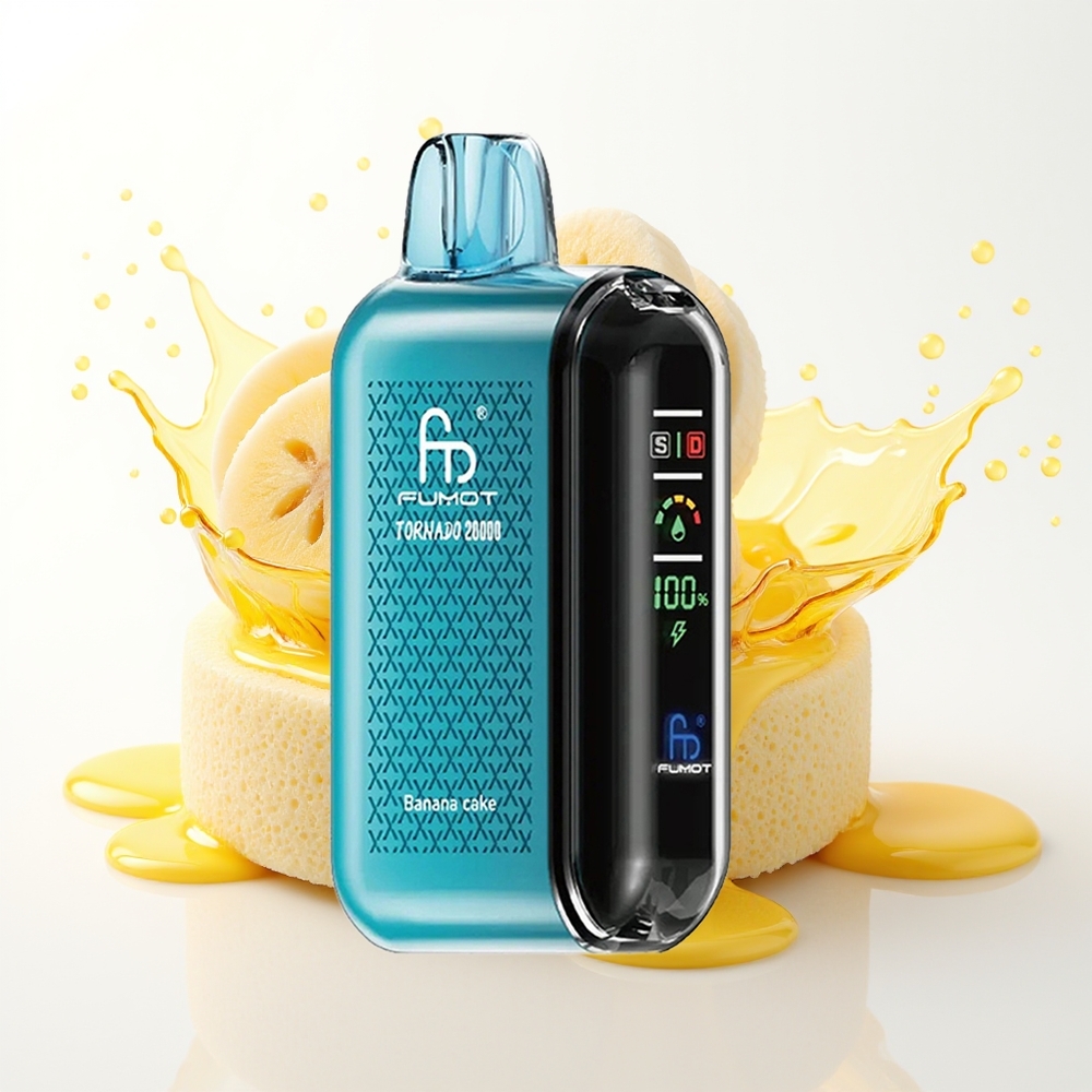 Fumot Tornado 20000 Puffs Dual Mesh Smart Banana Tortna