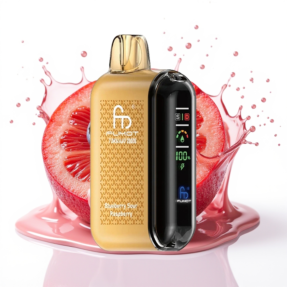 Fumot Tornado 20000 Puffs Dual Mesh Smart Display Borovnica Kisla Malina