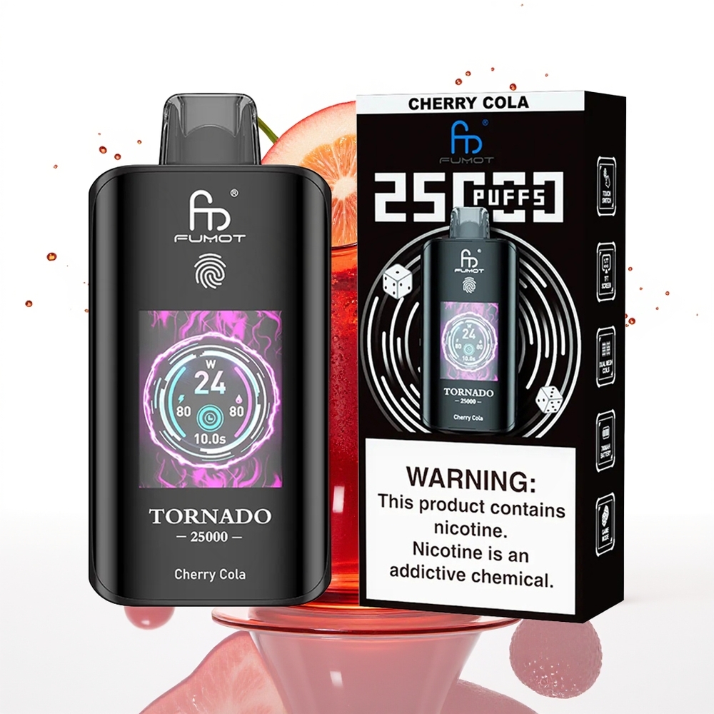 Fumot Tornado 25000 Puffs 20ml 700mAh Češnjeva Kola